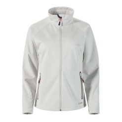 Damska kurtka wodoodporna Musto Essential Softshell. Szare kurtki damskie Musto, bez wzorów, z softshellu, bez kaptura. Za 629.50 zł.