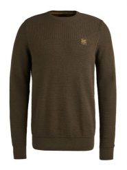 PME Legend Sweter w kolorze ciemnobrązowym rozmiar: XXL. Brązowe swetry męskie PME Legend, xxl, bez wzorów, z bawełny, bez kołnierzyka. Za 230.00 zł.