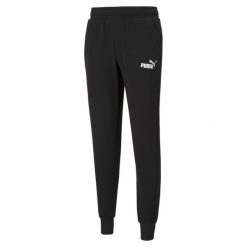 Spodnie męskie Puma ESS Logo Pants TR. Czarne spodnie sportowe męskie Puma, z bawełny. Za 332.00 zł.