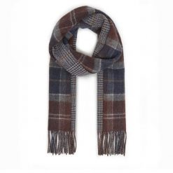 Szalik Barbour. Brązowe szaliki męskie Barbour, bez wzorów. Za 309.99 zł.