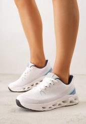 Białe Buty Sportowe na Grubej Geometrycznej Podeszwie Alexusa. Białe buty sportowe na co dzień damskie Born2be, bez wzorów, z dresówki. Za 119.99 zł.