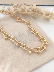 Atelier MIU Pozłacany naszyjnik - dł. 44 cm rozmiar: onesize. Żółte naszyjniki damskie atelier MIU, pozłacane. Za 47.82 zł.