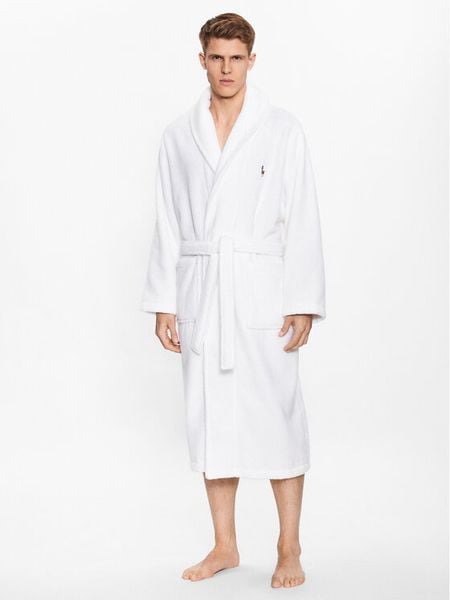 Polo Ralph Lauren Szlafrok 714899683002 Biały. Białe szlafroki męskie Polo Ralph Lauren, m, bez wzorów, z bawełny. Za 689.99 zł.