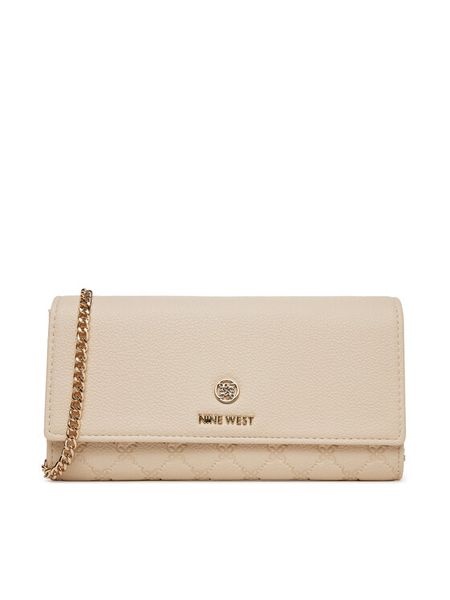 Nine West Torebka NW-W1-011-SS25 Beżowy. Brązowe torebki klasyczne damskie Nine West, bez wzorów, z materiału, wizytowe, bez kołnierzyka, bez ramiączek. Za 119.99 zł.