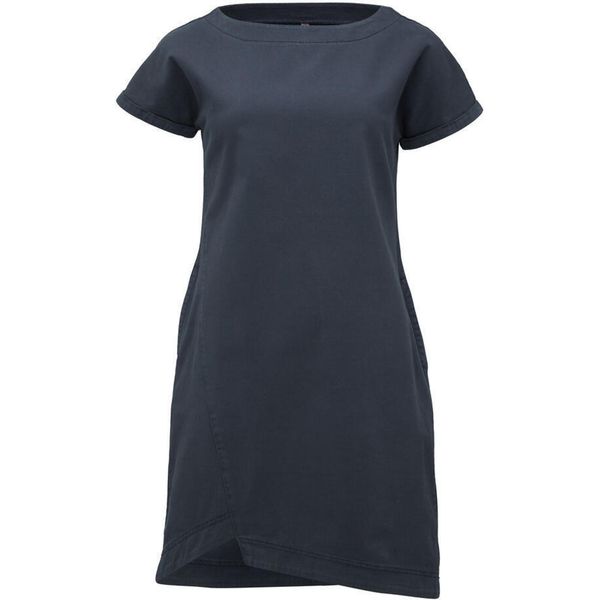 LOAP Dikla sukienka damska XS, 100% bawełna. Niebieskie sukienki damskie ZENZIMAT, xs, bez wzorów, z bawełny, sportowe, z asymetrycznym kołnierzem, bez ramiączek, asymetryczne. Za 244.99 zł.