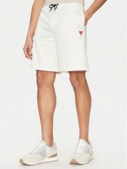 Guess Szorty sportowe Z4YD03 FL04Q Biały Regular Fit. Białe szorty męskie Guess, m, z syntetyku. Za 159.99 zł.