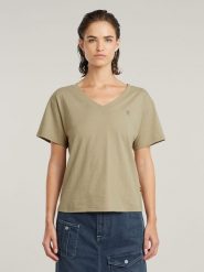 G-Star Koszulka w kolorze khaki rozmiar: M. Brązowe bluzki damskie G-Star, m, bez wzorów, z bawełny, retro, bez kołnierzyka, bez ramiączek. Za 65.99 zł.