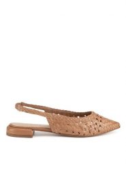 Sergio Bardi Baleriny WI40-F1103-01SB Brązowy. Brązowe baleriny damskie Sergio Bardi, bez wzorów, ze skóry, bez obcasa. Za 299.99 zł.