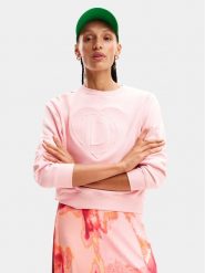 Desigual Bluza Travis 24SWSK30 Różowy Regular Fit. Czerwone bluzy bez kaptura damskie Desigual, xl, z bawełny. Za 179.99 zł.