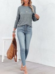 Milan Kiss Bluza w kolorze szarym rozmiar: L. Szare bluzy bez kaptura damskie Milan Kiss, l. Za 139.20 zł.