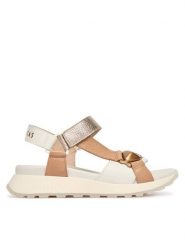 Hispanitas Sandały CHV264807 C001 Beżowy. Brązowe sandały damskie Hispanitas, bez wzorów, ze skóry, bez obcasa, na płaskiej podeszwie. Za 549.99 zł.