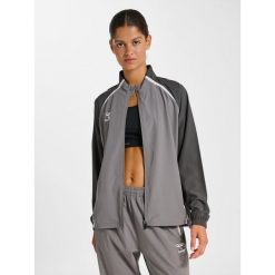 Damska bluza dresowa Hummel Lead 2.0. Szare bluzy bez kaptura damskie HUMMEL, z dresówki. Za 290.00 zł.