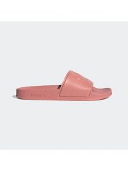 Adidas Klapki "Adilette Trefoil" w kolorze jasnoróżowym rozmiar: 38. Różowe klapki damskie Adidas, bez wzorów, bez obcasa. Za 140.53 zł.