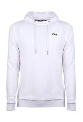 Bluza z kapturem Fila Lumezzane. Białe bluzy sportowe męskie Fila, bez wzorów, eleganckie, bez kołnierzyka, bez ramiączek. Za 264.00 zł.