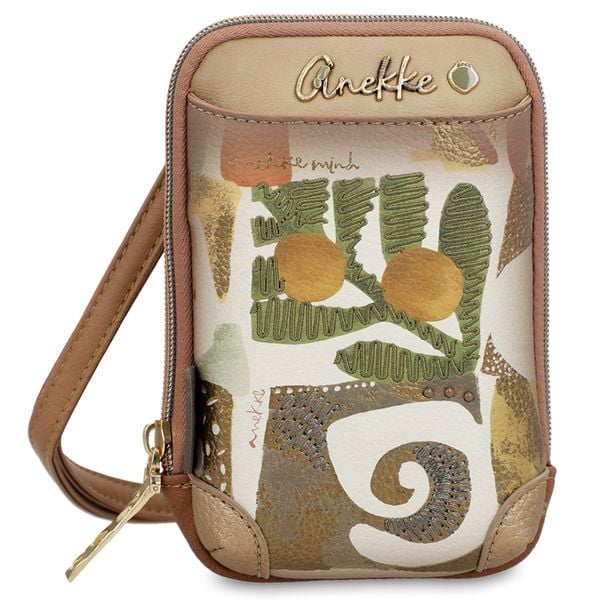 Brązowa Damska Torebka Na Telefon Anekke Muse. Brązowe torebki klasyczne damskie Anekke, z aplikacjami, zdobione, bez dodatków. Za 179.00 zł.