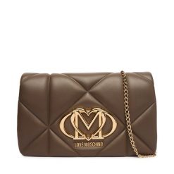 Torebka LOVE MOSCHINO. Brązowe torebki klasyczne damskie Love Moschino, bez wzorów, bez dodatków. Za 789.99 zł.