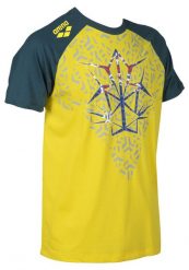 Koszulka T-Shirt sportowy unisex Arena Raglan Australia. Żółte bluzki sportowe damskie Arena, m, bez wzorów, z bawełny, bez ramiączek. Za 161.98 zł.