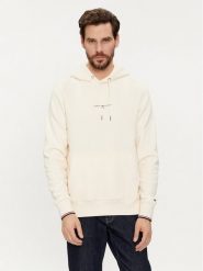 Tommy Hilfiger Bluza Logo MW0MW32673 Beżowy Regular Fit. Brązowe bluzy bez kaptura męskie Tommy Hilfiger, m, z bawełny. Za 449.99 zł.