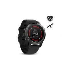 Zegarek Sportowy Gps Fenix 5 Hr. Czarne zegarki damskie GARMIN. Za 1,799.99 zł.