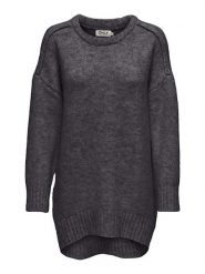ONLY Sweter w kolorze antracytowym rozmiar: M. Czarne swetry klasyczne damskie Only, m, ze splotem, bez kołnierzyka. Za 105.38 zł.