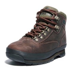Buty męskie trekkingowe Timberland Euro Hiker Leather Md Brown. Brązowe buty trekkingowe męskie Timberland, bez zapięcia, trekkingowe. W wyprzedaży za 578.15 zł.