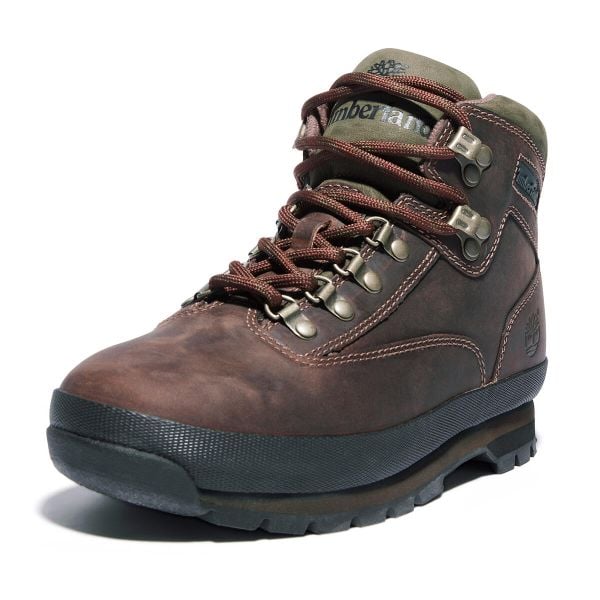 Buty męskie trekkingowe Timberland Euro Hiker Leather Md Brown. Brązowe buty trekkingowe męskie Timberland, bez zapięcia, trekkingowe. W wyprzedaży za 578.15 zł.