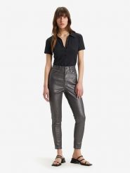 Levi's Spodnie w kolorze antracytowym rozmiar: W31/L32. Czarne spodnie materiałowe damskie Levi's, z aplikacjami, z materiału, z podwyższonym stanem. Za 162.87 zł.