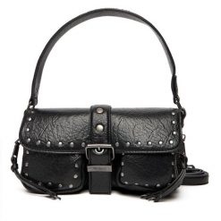 Torebka Pepe Jeans. Czarne torebki klasyczne damskie Pepe Jeans, bez wzorów, z jeansu, bez dodatków. Za 309.99 zł.