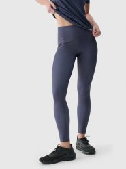 4F Legginsy sportowe w kolorze granatowym rozmiar: M. Niebieskie legginsy damskie 4f, m, bez wzorów, z materiału. Za 122.96 zł.