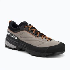 Buty podejściowe męskie SCARPA Rapid XT. Brązowe buty trekkingowe męskie Scarpa, z materiału, przed kostkę, bez zapięcia, trekkingowe. Za 729.99 zł.