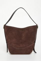 Torebka zamszowa Zebra MARELLA ACCESSORI. Torebki klasyczne damskie Marella, bez wzorów, z zamszu, zamszowe, bez dodatków. Za 1,649.00 zł.