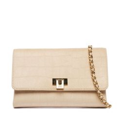 Torebka Elisabetta Franchi. Brązowe torebki klasyczne damskie Elisabetta Franchi, bez wzorów, wizytowe, bez kołnierzyka, bez ramiączek. Za 1,239.99 zł.