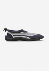 Granatowo-Szare Buty Sportowe z Siateczki z Elastyczną Podeszwą Camagia. Niebieskie buty sportowe na co dzień męskie Born2be, bez zapięcia. Za 29.99 zł.