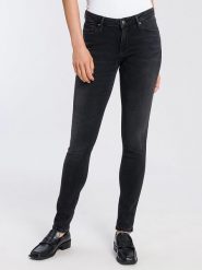 Cross Jeans Dżinsy - Skinny fit - w kolorze antracytowym rozmiar: W29/L32. Czarne jeansy damskie Cross Jeans, z podwyższonym stanem. Za 153.71 zł.