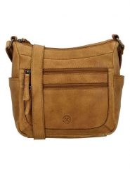 HIDE & STITCHES Skórzana torebka w kolorze jasnobrązowym - 21 x 19 x 10 cm rozmiar: onesize. Brązowe torebki klasyczne damskie HIDE & STITCHES, bez wzorów, z materiału, bez dodatków. Za 173.99 zł.