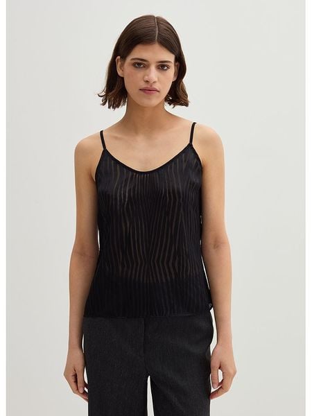 STEFANEL Top w kolorze czarnym rozmiar: S. Czarne topy damskie Stefanel, s, bez wzorów, bez kołnierzyka. Za 165.99 zł.