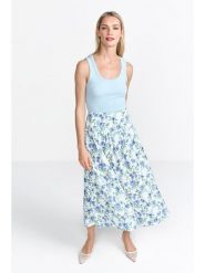 Rich & Royal Top w kolorze błękitnym rozmiar: XL. Niebieskie topy damskie Rich & Royal, xl, bez wzorów, bez kołnierzyka. Za 83.22 zł.