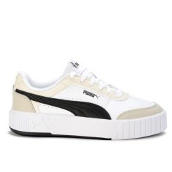 Buty damskie sportowe do chodzenia Puma CARINA MIA. Białe buty sportowe na co dzień damskie Puma, bez wzorów, z dresówki, trekkingowe. Za 209.00 zł.