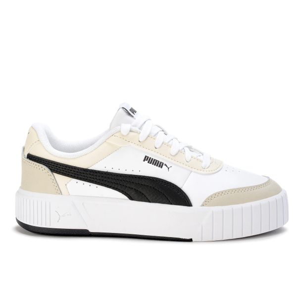 Buty damskie sportowe do chodzenia Puma CARINA MIA. Białe buty sportowe na co dzień damskie Puma, bez wzorów, z dresówki, trekkingowe. Za 209.00 zł.