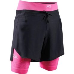 Spodenki męskie X-Bionic EFFEKTOR 2IN1 SHORTS X BLACK/NEO PINK. Czarne szorty męskie X BIONIC, bez wzorów. Za 749.99 zł.