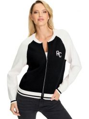 Heine Kurtka w kolorze czarno-białym rozmiar: 42. Czarne kurtki damskie Heine, bez wzorów, bez kaptura. Za 78.99 zł.