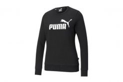Damska bluza z okrągłym dekoltem Essentials z logo PUMA Light Gray Heather. Czarne bluzy sportowe damskie Puma, s, bez wzorów, z materiału, bez ramiączek, długie, bez kaptura. Za 217.80 zł.
