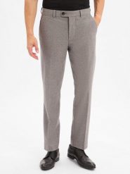 Selected spodnie wełniane Mężczyźni Sztuczne włókno szary, 31-32. Szare spodnie materiałowe męskie Selected, bez wzorów, z wełny, eleganckie. Za 229.95 zł.
