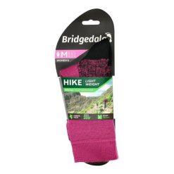 Skarpety do trekkingu damskie Bridgedale HIKE LW END BO ORI LD. Fioletowe skarpetki damskie Bridgedale, bez wzorów, z elastanu. Za 92.99 zł.