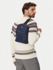 Guess Plecak HMMINY P6202 Granatowy. Niebieskie plecaki męskie Guess, z aplikacjami. Za 364.99 zł.