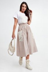 Spódnica midi TWINSET. Spódniczki damskie Twinset Milano, bez wzorów, midi. W wyprzedaży za 799.20 zł.