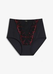 Figi shape, średni stopień modelowania sylwetki. Czarne figi damskie bonprix, bez wzorów. Za 72.99 zł.