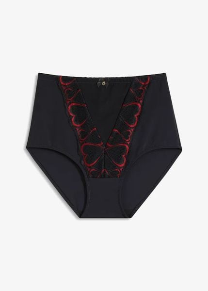 Figi shape, średni stopień modelowania sylwetki. Czarne figi damskie bonprix, bez wzorów. Za 72.99 zł.