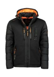 Geographical Norway BEACHWOOD – męska kurtka softshell, czarna/pomarańcz. Brązowe kurtki outdoor męskie Geographical Norway, m, bez wzorów, z elastanu, bez kaptura. Za 269.00 zł.