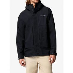 Kurtka przeciwdeszczowa Columbia Street Heights Shell Jacket. Czarne kurtki męskie Scarpa, bez kaptura. Za 960.69 zł.